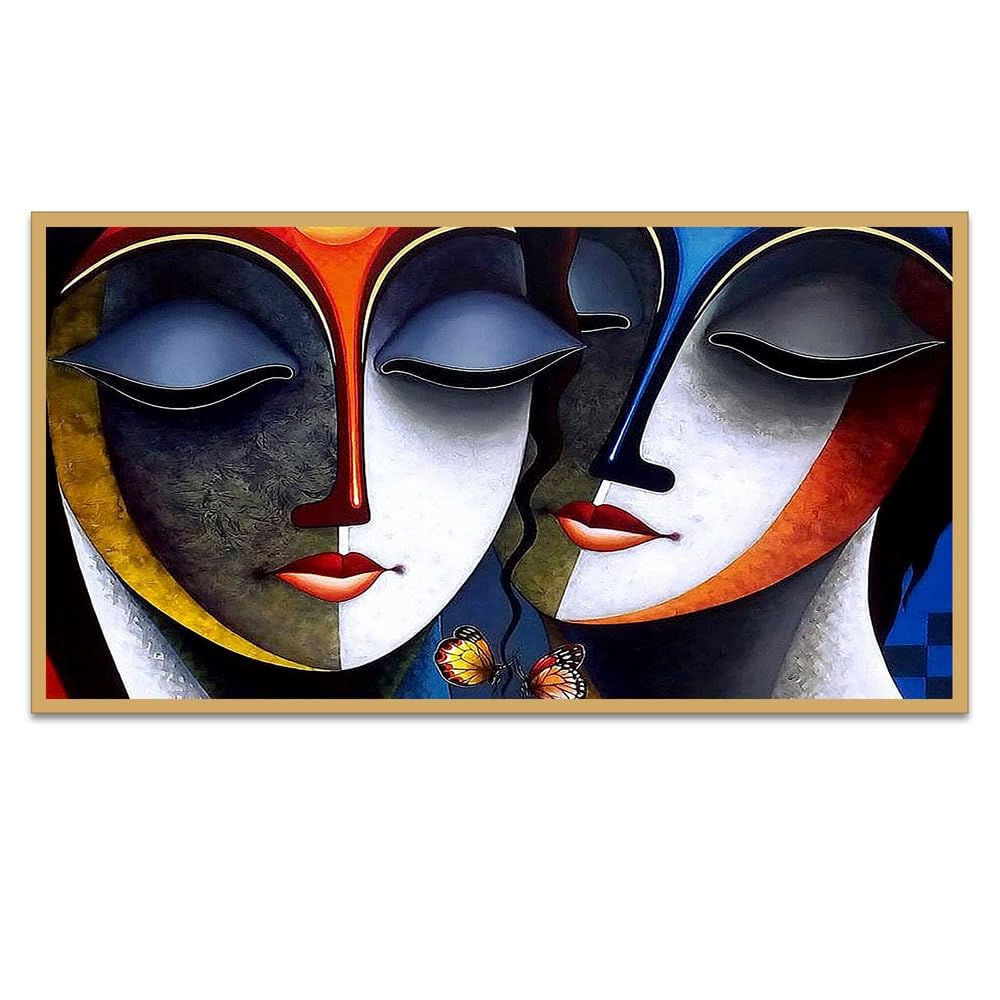 Silent Whispers Romantic Canvas Wall Painting
